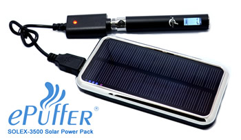 SOLEX 3500 Electronic Cigarette Solar Charger Phantom