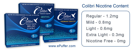 colibri micro electronic-cigarette replacement cartomizer cartridges