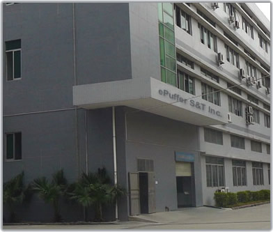 ePuffer Science & Technology Factory building in China